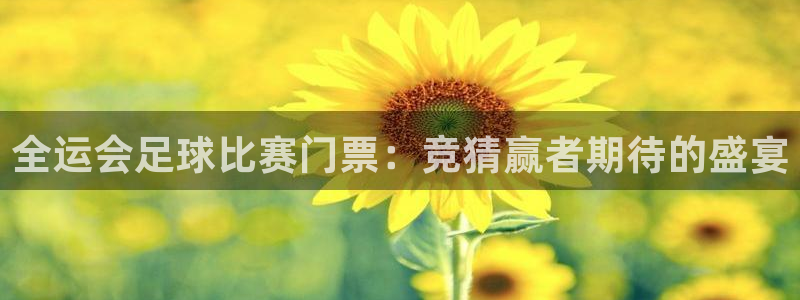全运会足球比赛门票：竞猜赢者期待的盛